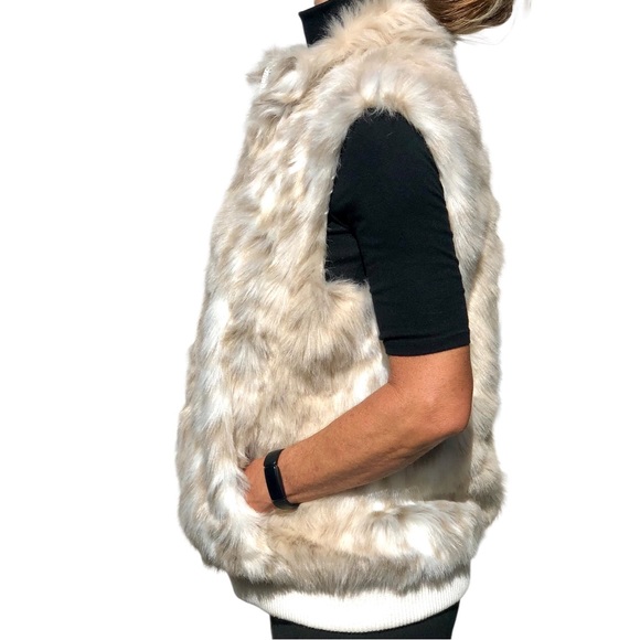 Coldwater creek faux fur vest Sz XL - Picture 9 of 15
